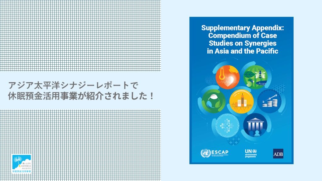 「国連アジア太平洋経済社会委員会・アジア太平洋シナジーレポート」で休眠預金活用事業が紹介されました！｜成果物レポート