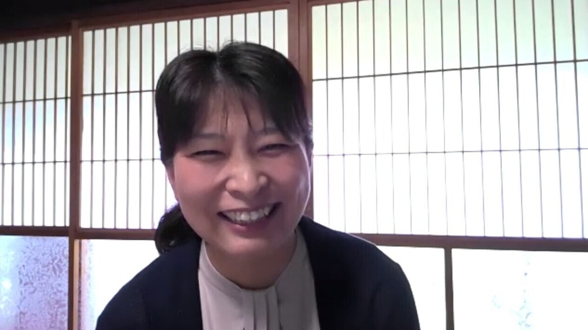 東近江三方よし基金 山口さんのインタビューの様子